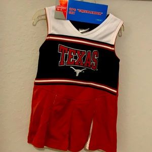 NWT Texas Longhorns Toddler Cheerleader Set 3T
